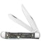 Case Cutlery Embellished Smooth Natural Bone Trapper 6254 S W/Color Wash/Blk Definition Velvet Box CAS-38822 - alternate 1